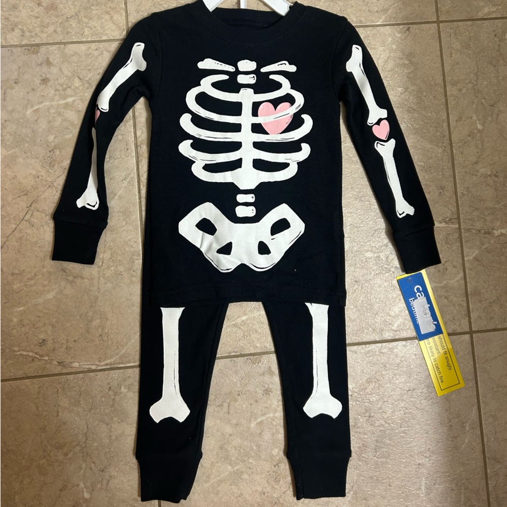 Toddler girl Skelton pajamas